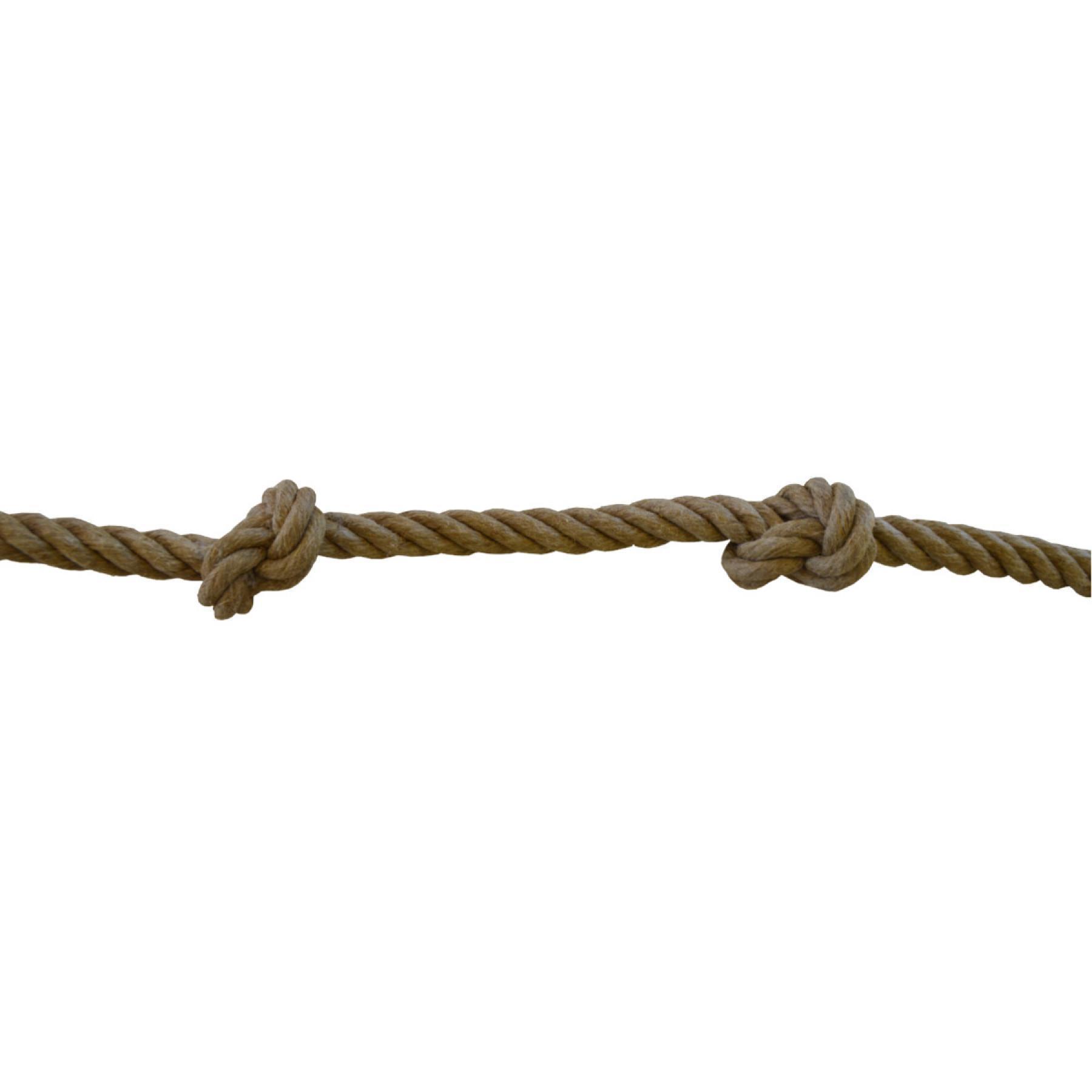 Hanf geknotetes Seil Größe 9,5 m, Durchmesser 22mm Sporti France