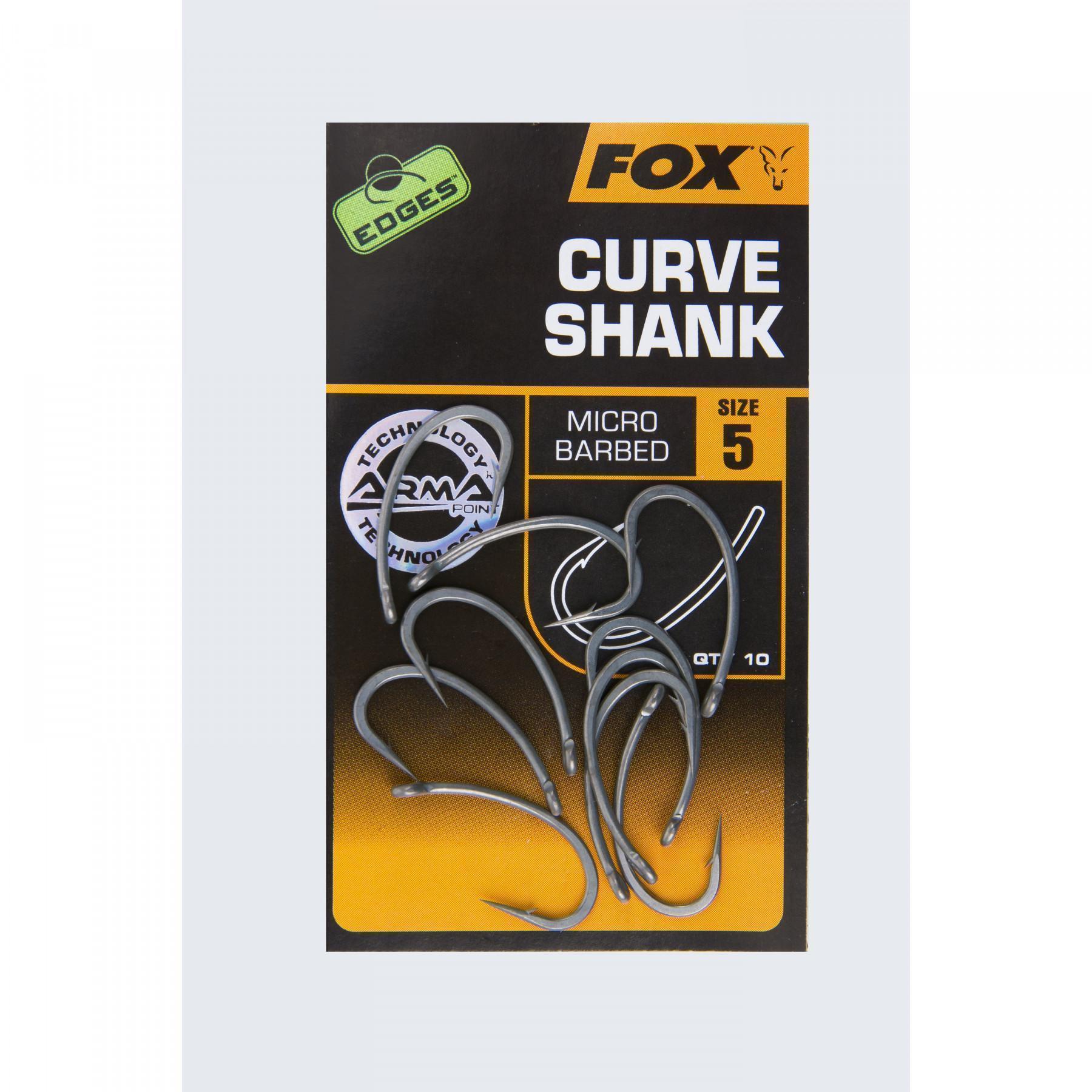 Haken Fox Curve Shank Edges taille 2