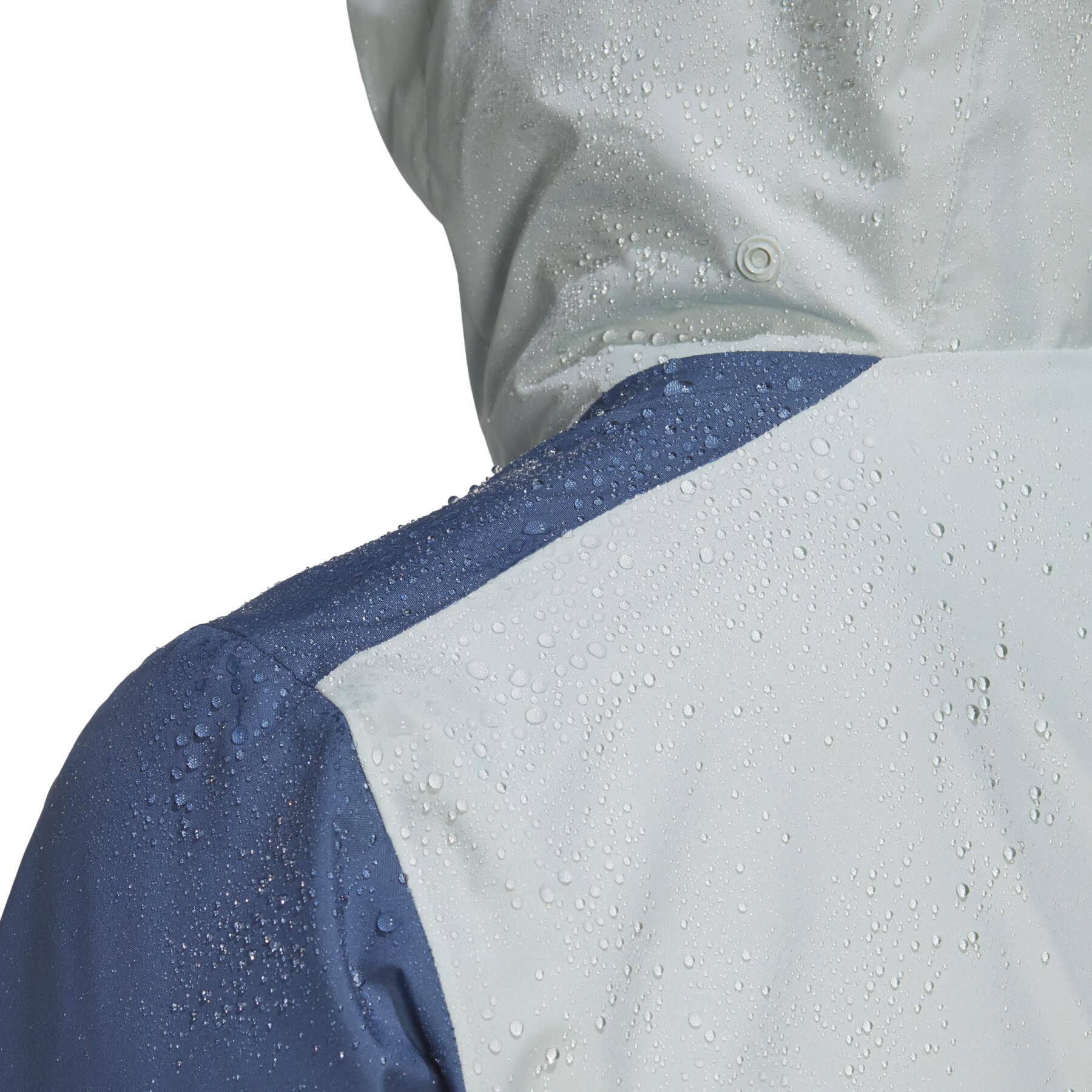 Wasserdichte 2,5-Lagen-Jacke Frau adidas Terrex Multi Rain.Rdy Primegreen