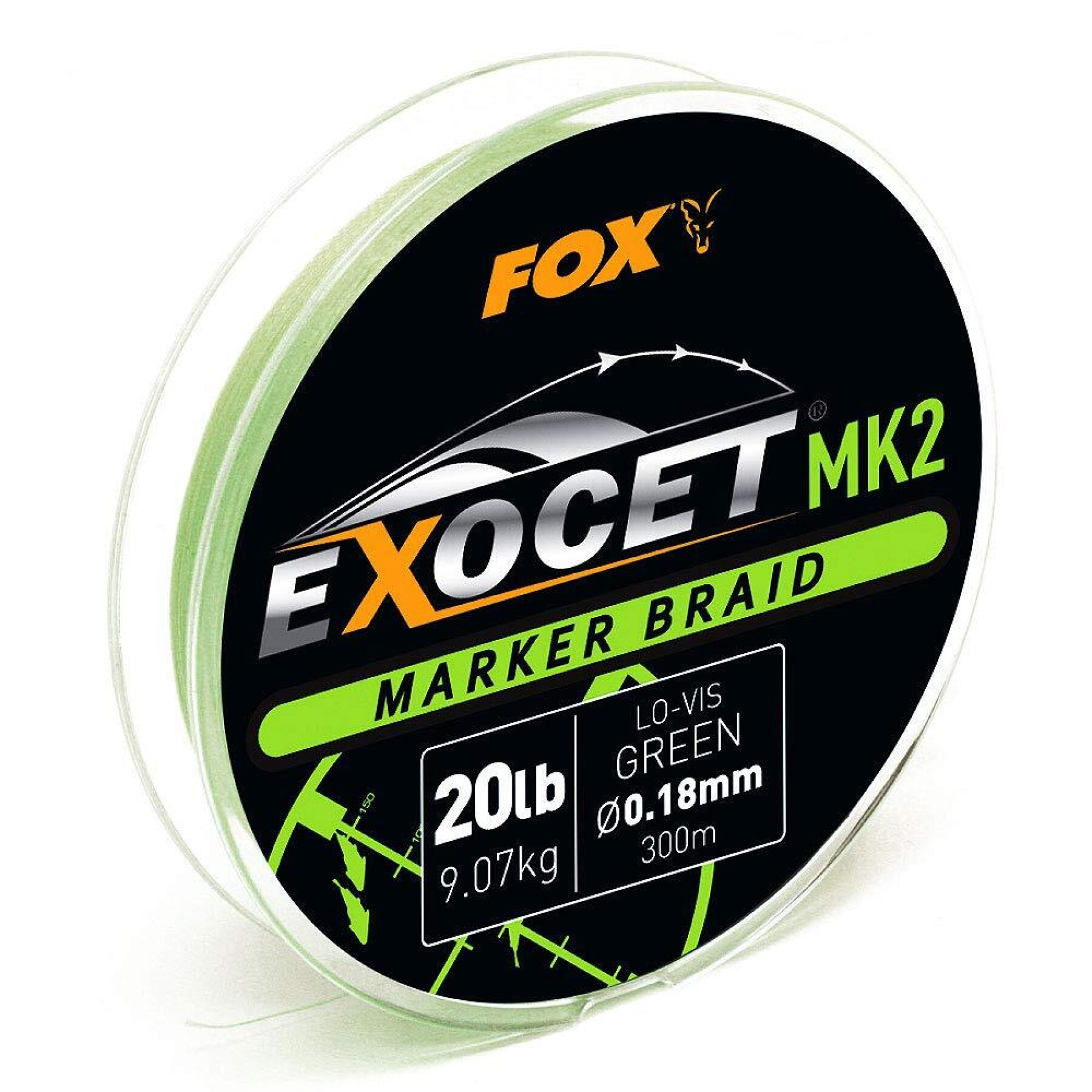 Drahtgeflecht Fox Exocet MK2 Spod & Marker Braid 0.18mm/20lb x300m