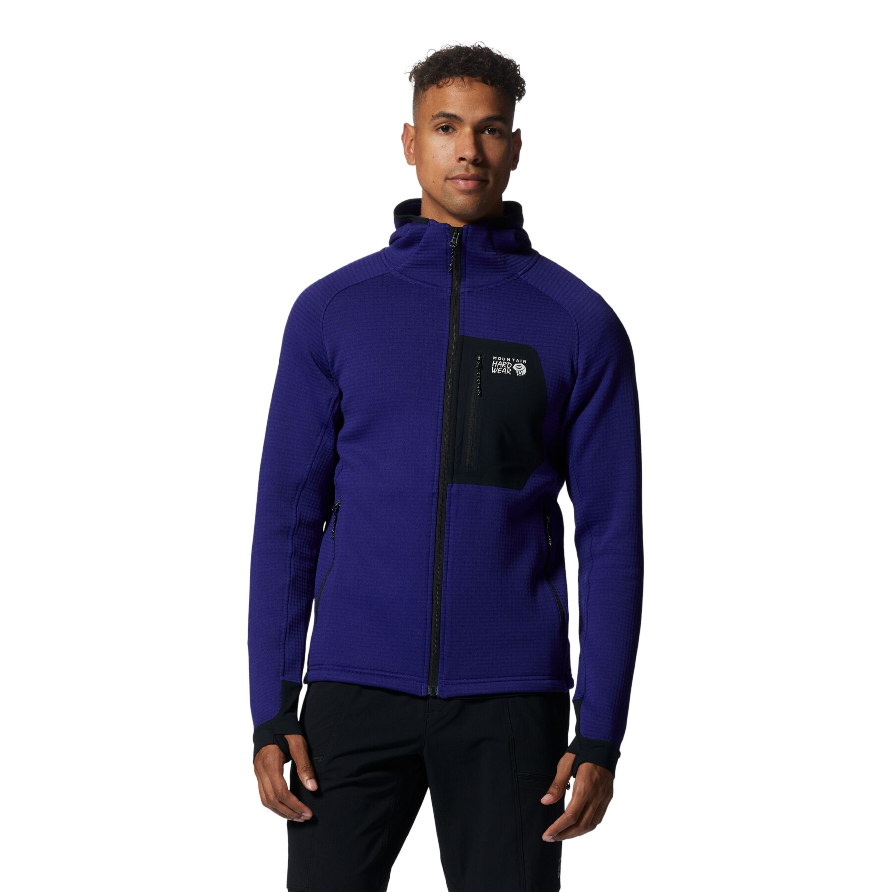 Full Zip Fleece mit Kapuze Mountain Hardwear Polartec® Power Grid