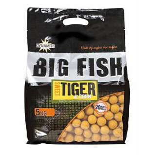 Dichte Boilies Dynamite Baits sweet tiger & corn boilies 5 kg