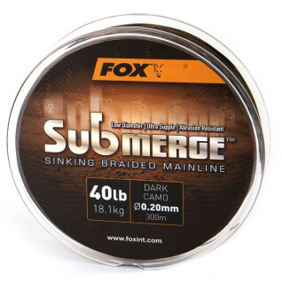 Drahtgeflecht Fox Submerge Dark Camo 25lb/0.16mm 300m