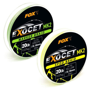 Drahtgeflecht Fox Exocet MK2 Spod & Marker Braid 0.18mm/20lb x300m