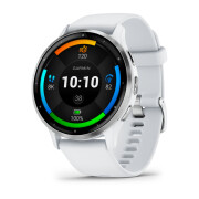 Connected Watch aus Edelstahl mit Silikongehäuse und -armband Garmin Venu® 3