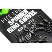 Schwenken Korda PTFE Spinner Ring Swivels T11 (8pcs)